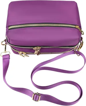 Functional Multi Pocket Crossbody Bag for Women Stylish Ladies Shoulder Messenger Bags Purse