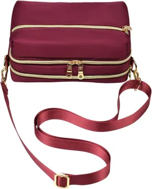 Functional Multi Pocket Crossbody Bag for Women Stylish Ladies Shoulder Messenger Bags Purse