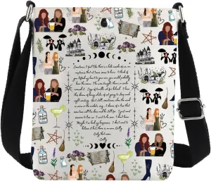 G2TUP Sisters Squad Crossbody Bag Sally And Gillian Gifts Salt Rosemary Lavender Lover Gifts Magic Witches Shoulder Bag
