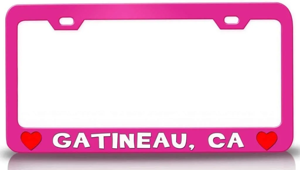 GATINEAU CA USA Canada Cities City Metal Car SUV Truck License Plate Frame Pn i79