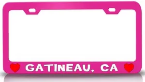 GATINEAU CA USA Canada Cities City Metal Car SUV Truck License Plate Frame Pn i79