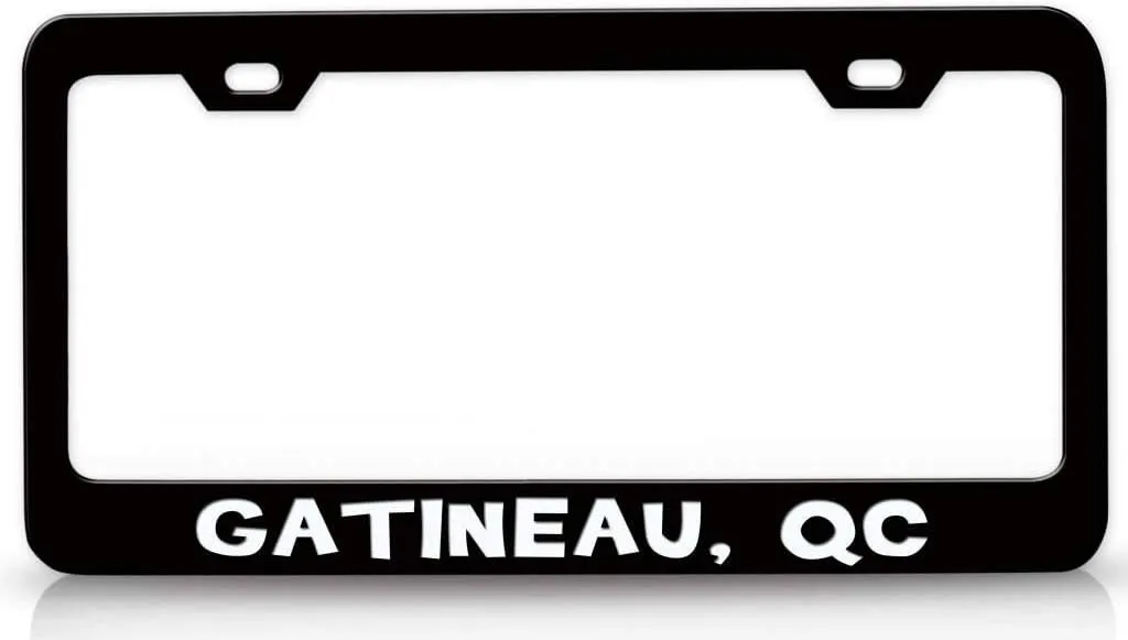 GATINEAU QC USA Canada Metal Car SUV Truck License Plate Frame Bl f84