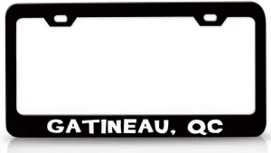 GATINEAU QC USA Canada Metal Car SUV Truck License Plate Frame Bl f84