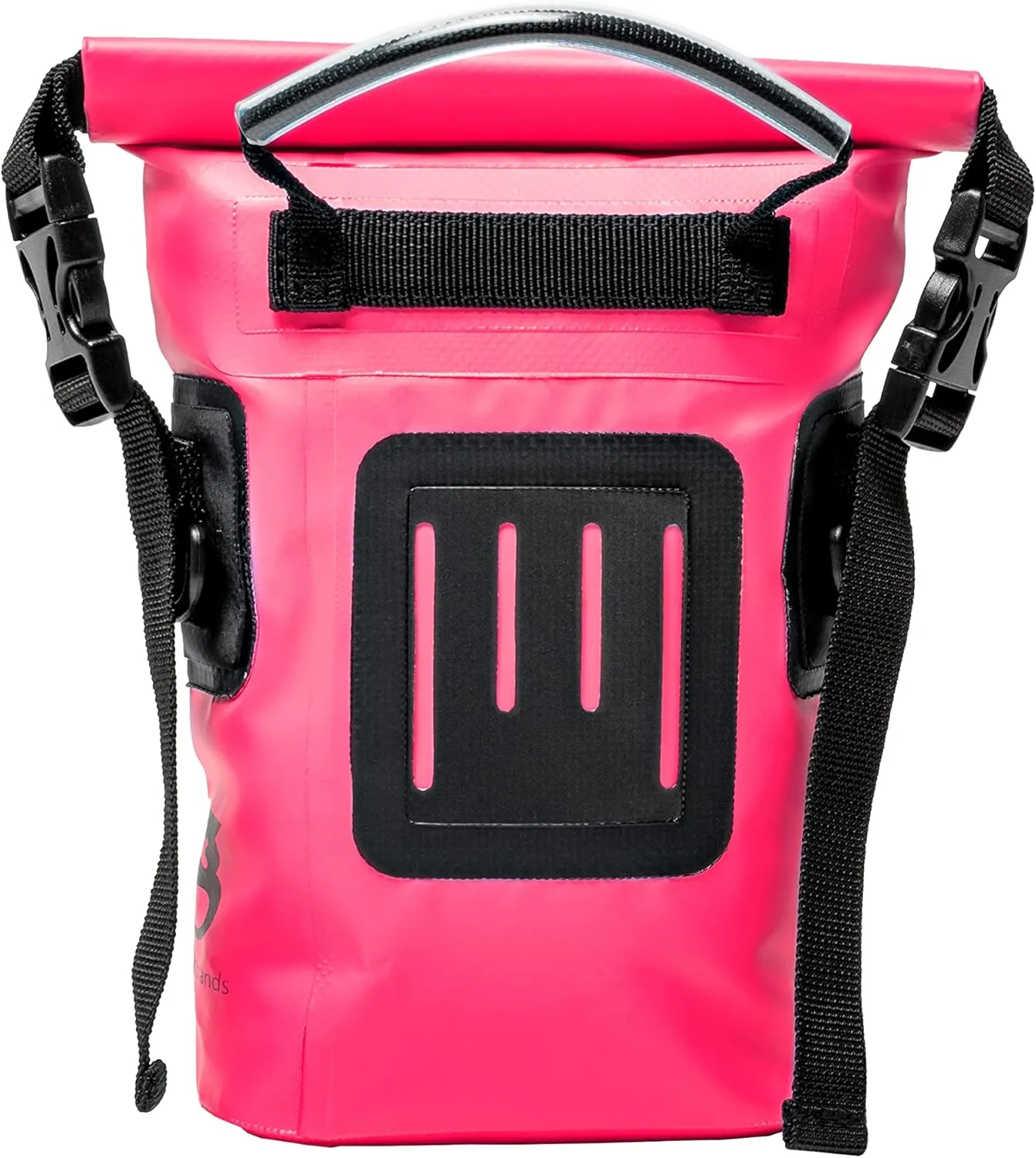 geckobrands Waterproof Phone Tote with 2L Dry Bag and Adjustable Strap – Protect Your Phone and Valuables While on The Go Neon Pink