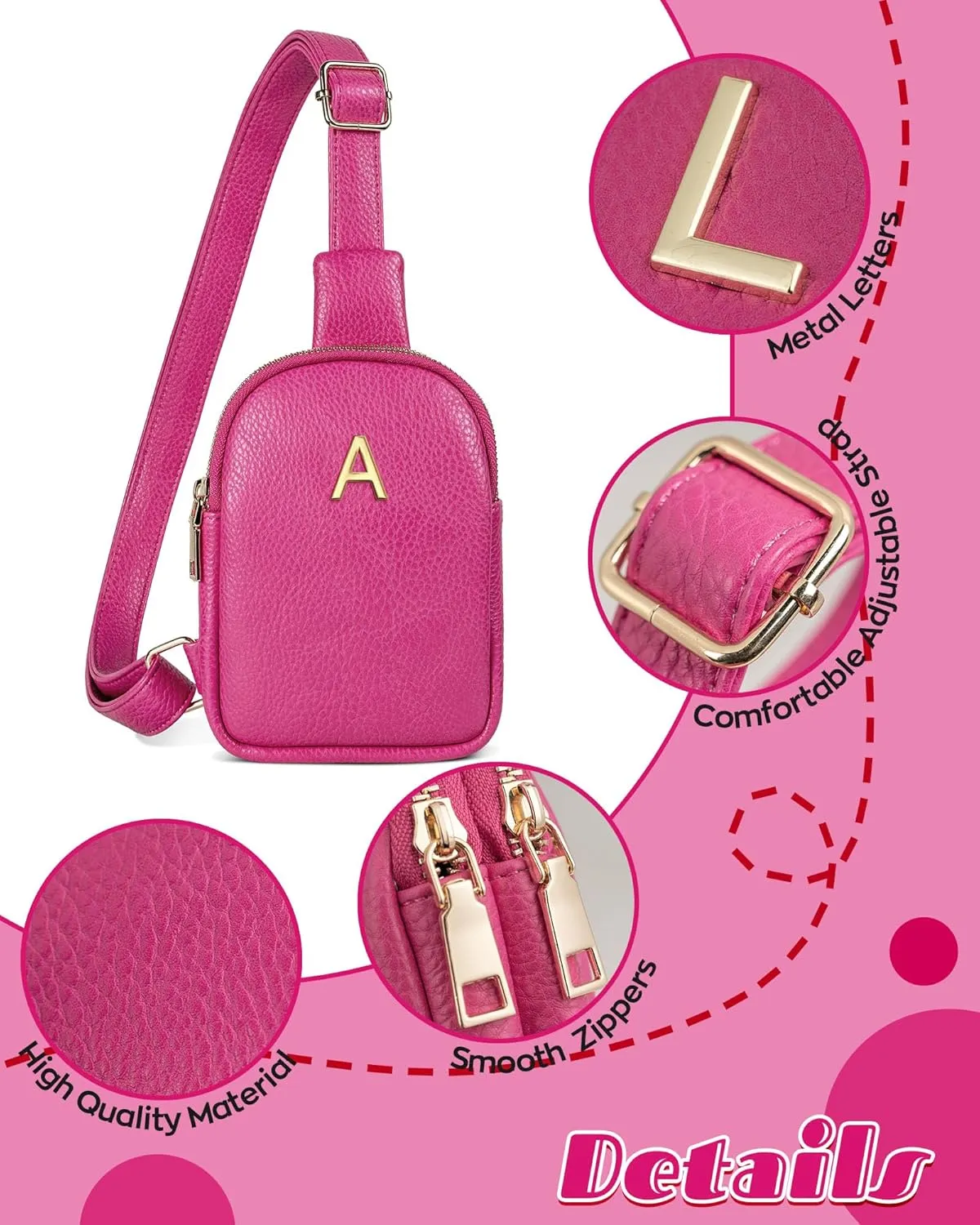 Gifts for 8 9 10 11 12 13 14 15 16 Year Old Girls, Initial Girls Crossbody Bag, Graduation Gifts for 5th 8th Grade, Birthday Gifts for Daughter Granddaughter, Tween Teen Girls Trendy Stuff