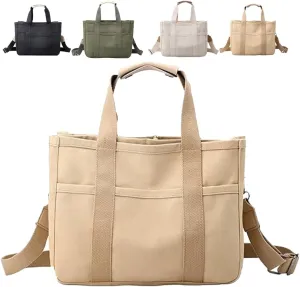Gilmare Giee Tote Bag,Gilmare Giee Everyday Tote Bag,Large Capacity Canvas Bag for Women with 4 Compartment