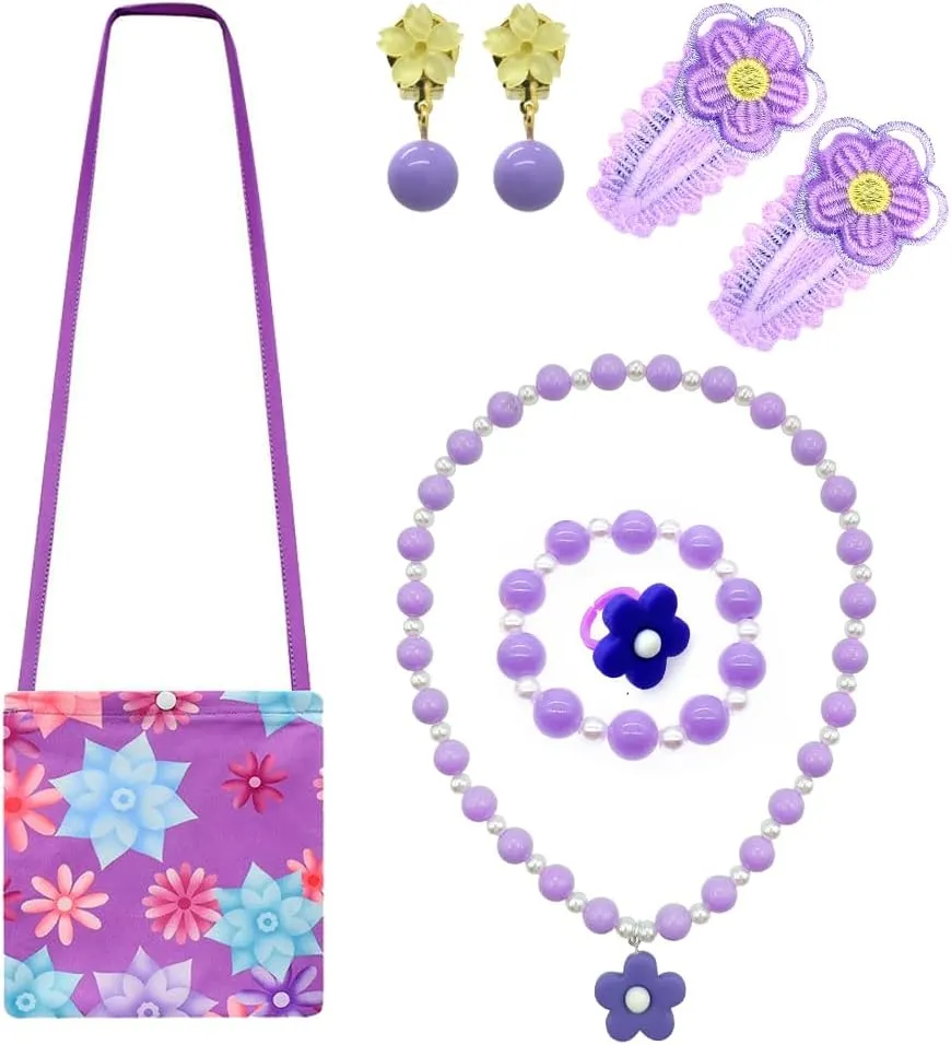 Girls Encanto Costume Isabella Dress up Accessories for Girls Isabella Bag Halloween Christmas Party Favors for Kids