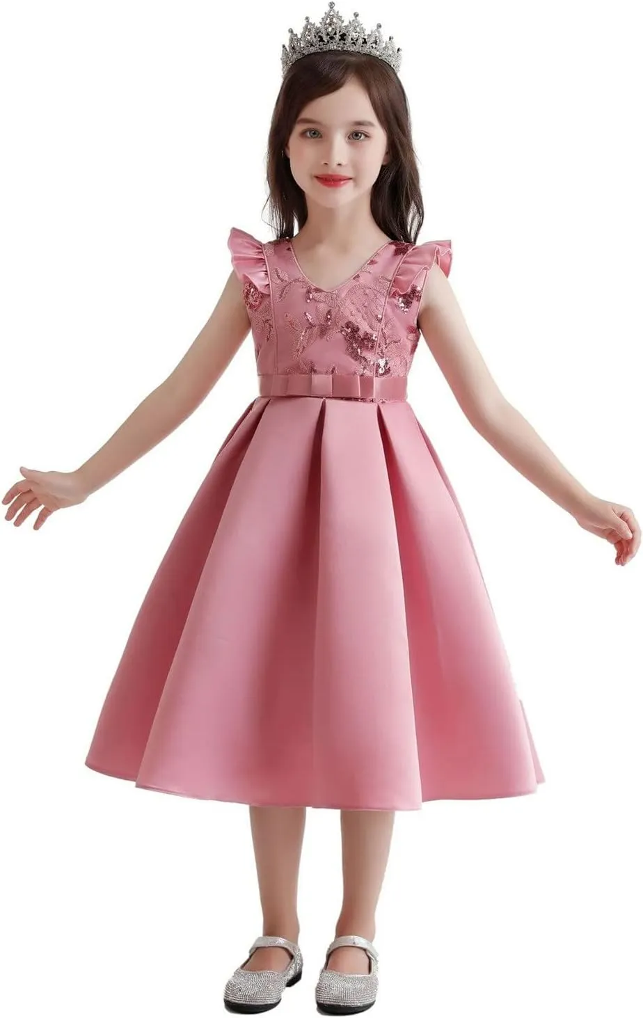 Girls Size 12 Outfits Toddler Kids Girls Prints Sleeveless Party Hoilday Court Dress Princess Little Girls Easter Dress