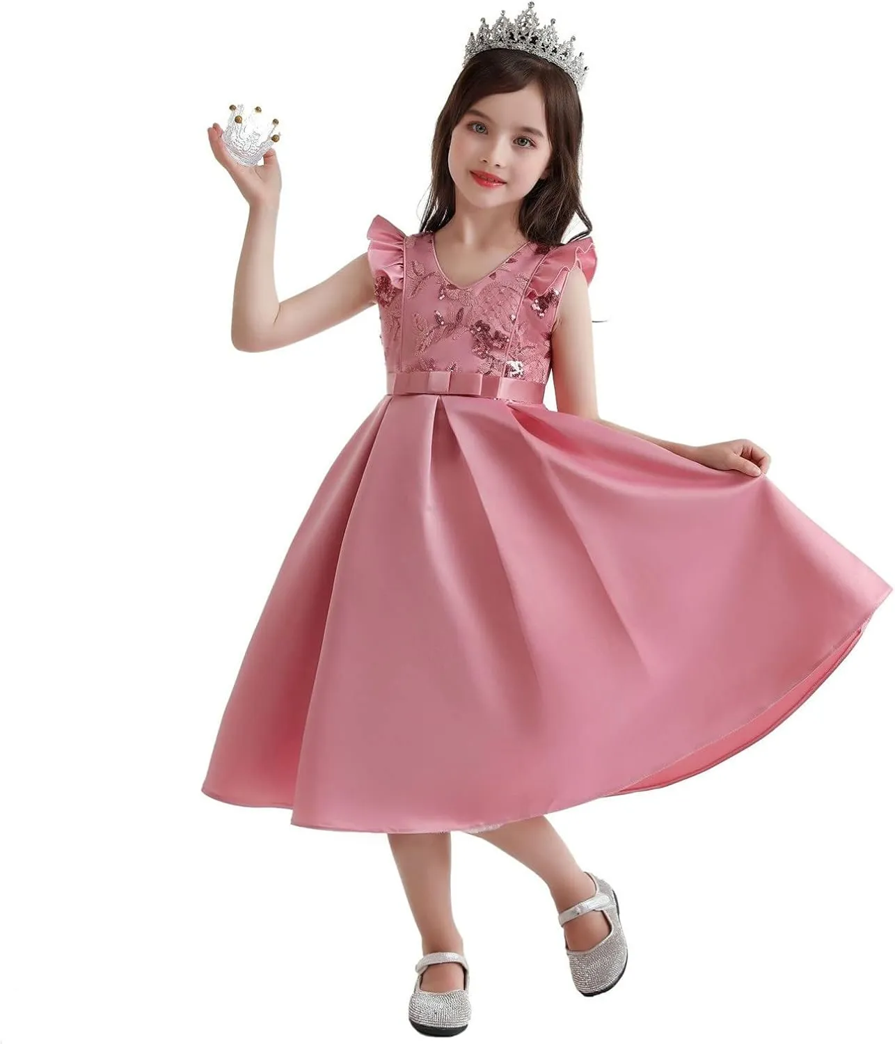 Girls Size 12 Outfits Toddler Kids Girls Prints Sleeveless Party Hoilday Court Dress Princess Little Girls Easter Dress