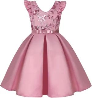 Girls Size 12 Outfits Toddler Kids Girls Prints Sleeveless Party Hoilday Court Dress Princess Little Girls Easter Dress