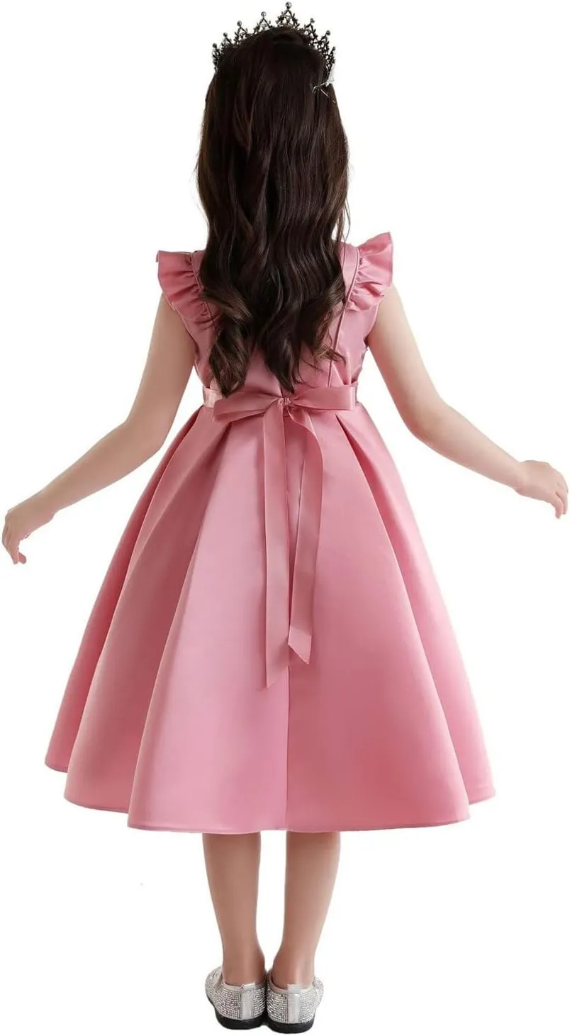 Girls Size 12 Outfits Toddler Kids Girls Prints Sleeveless Party Hoilday Court Dress Princess Little Girls Easter Dress