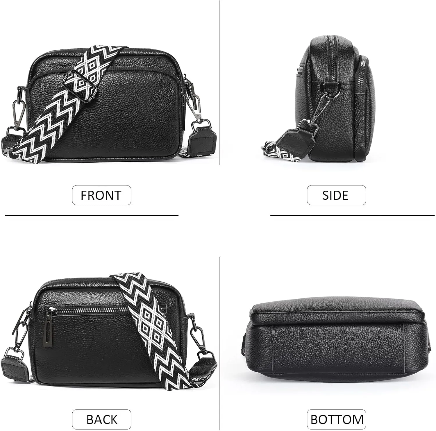 GOIACII Women Shoulder Bag Small Crossbody Bag Purse for Women Crocodile Leather Bags Wrist Strap