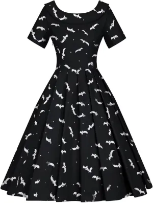 GownTown 1950s Vintage Womens Dress Bowknot Audrey Hepburn Style Party Dresses