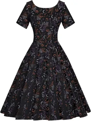 GownTown 1950s Vintage Womens Dress Bowknot Audrey Hepburn Style Party Dresses