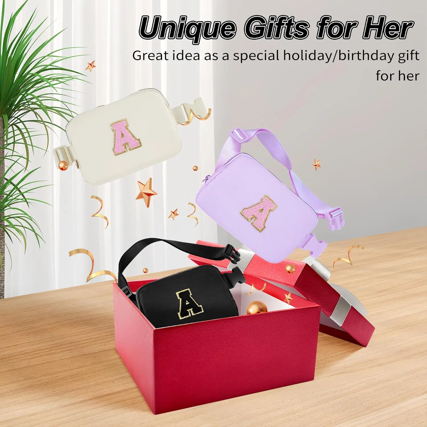 Graduation Gifts for Teen Girls Kids,Teacher Appreciation Gifts,Gifts for Women,Thank You Gifts Ideas,Fanny Pack Crossbody Bag Cute Stuff | Lavender,A