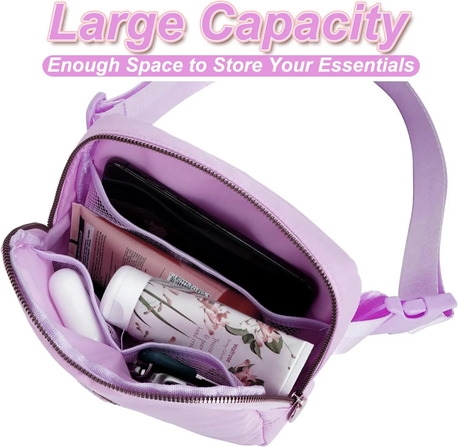 Graduation Gifts for Teen Girls Kids,Teacher Appreciation Gifts,Gifts for Women,Thank You Gifts Ideas,Fanny Pack Crossbody Bag Cute Stuff | Lavender,A