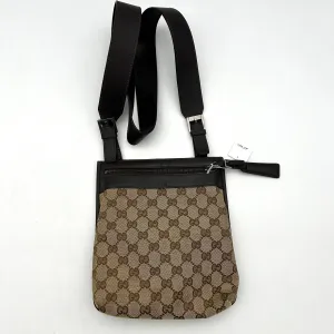 Gucci Beige/Brown GG Canvas and Leather Crossbody Bag Gucci AF460