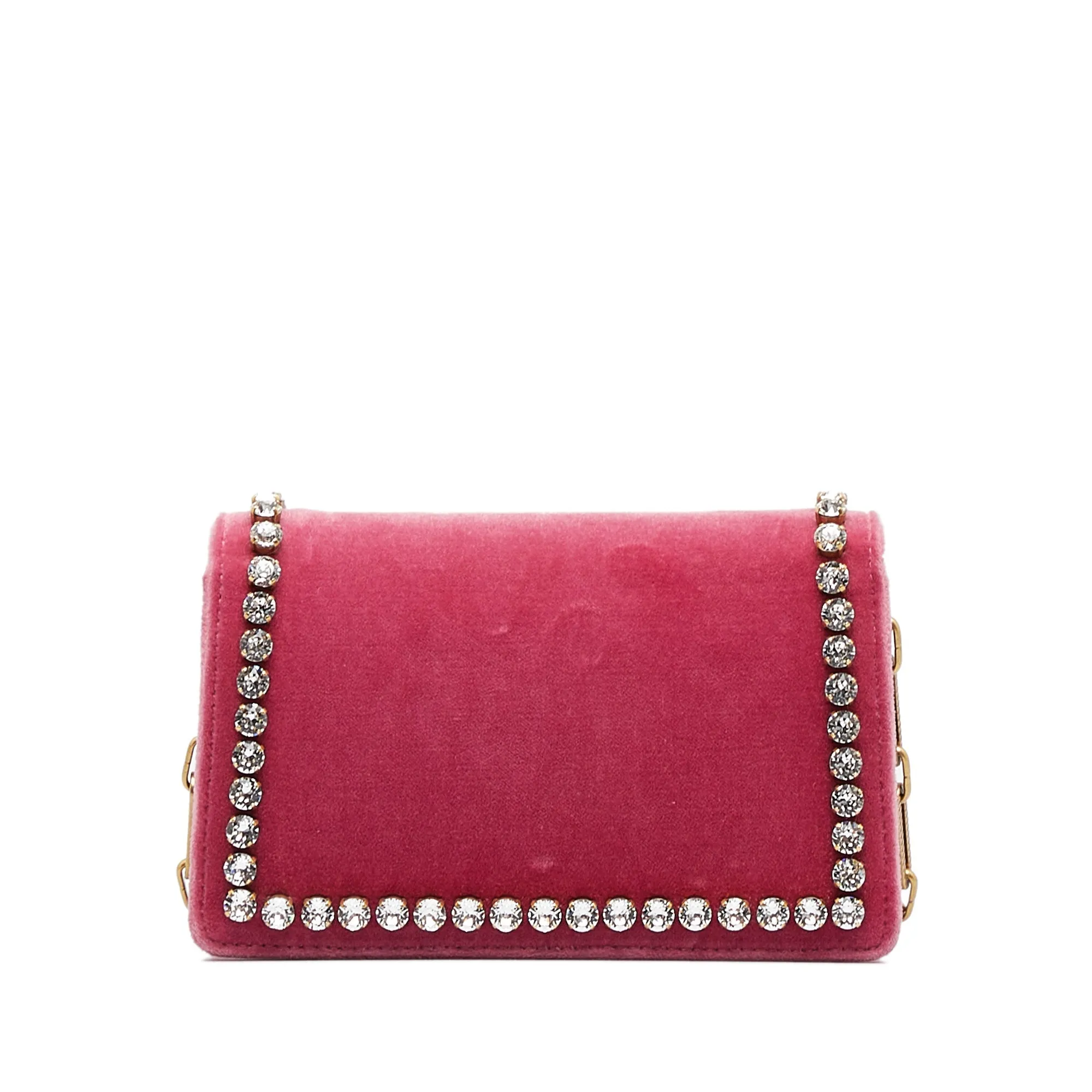 GUCCI Broadway Velvet Crossbody Bag