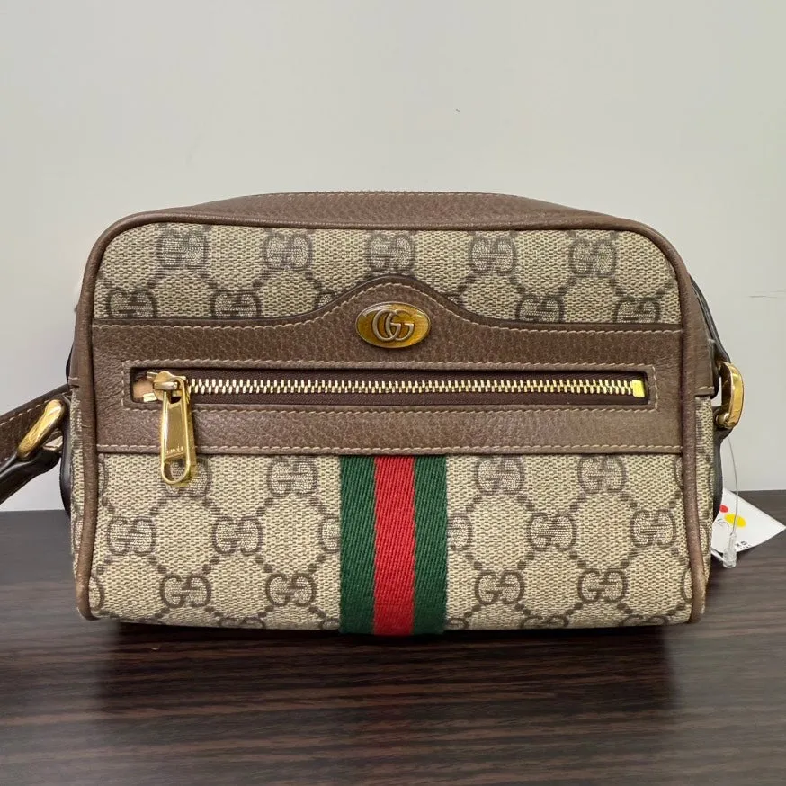 Gucci Ophidia Brown Crossbody Bag