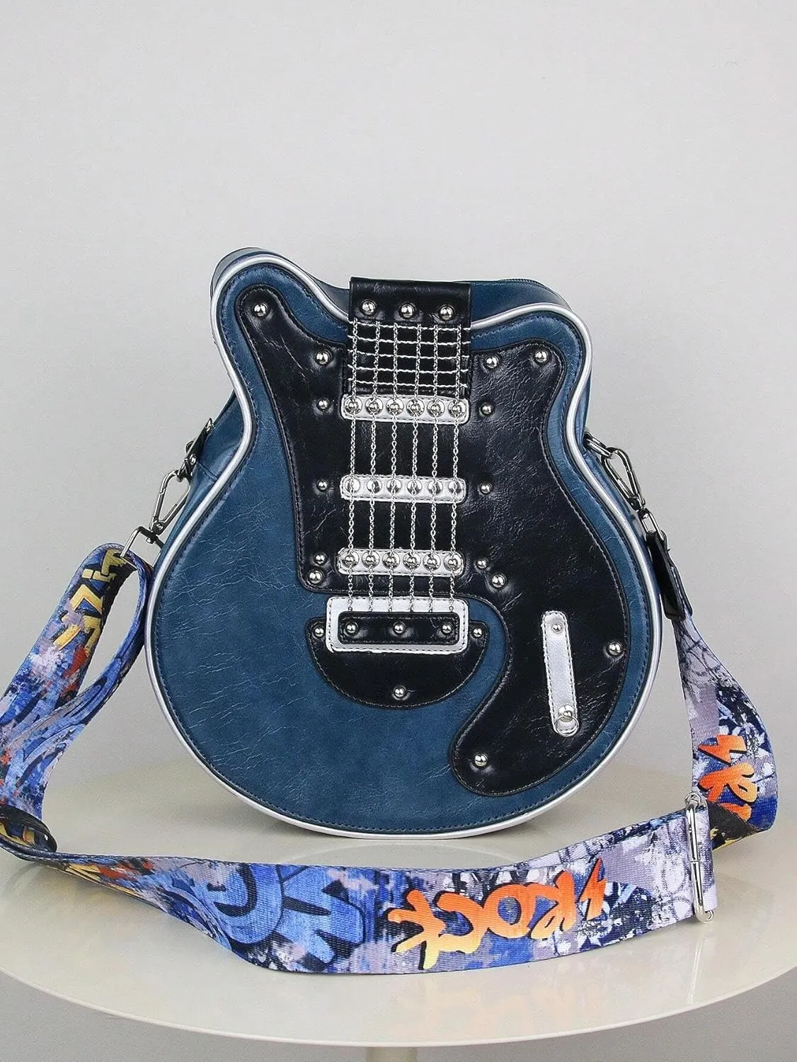 Guitar Purse Music Trendy Crossbody Shoulder Bag for Women and Men