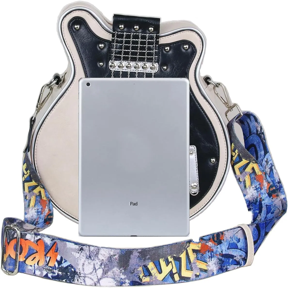 Guitar Purse Music Trendy Crossbody Shoulder Bag for Women and Men