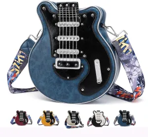 Guitar Purse Music Trendy Crossbody Shoulder Bag for Women and Men