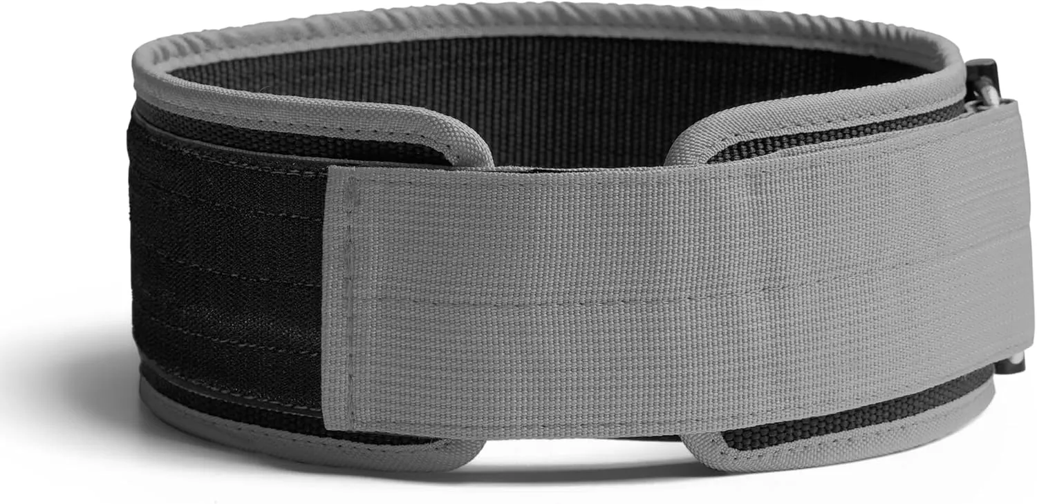 Gymreapers Quick Locking Weightlifting Belt for Bodybuilding, Powerlifting, Cross Training - 4 Inch Neoprene with Metal Buckle - Adjustable Olympic Lifting Back Support