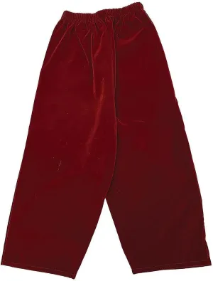 Halco Burgundy Velvet Santa Pants - XL