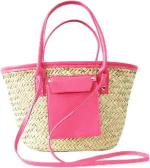 Handheld Crossover Grass Woven Bag Vine Woven Portable Women's Beach Crossbody Bag Shopping Bag Handbag