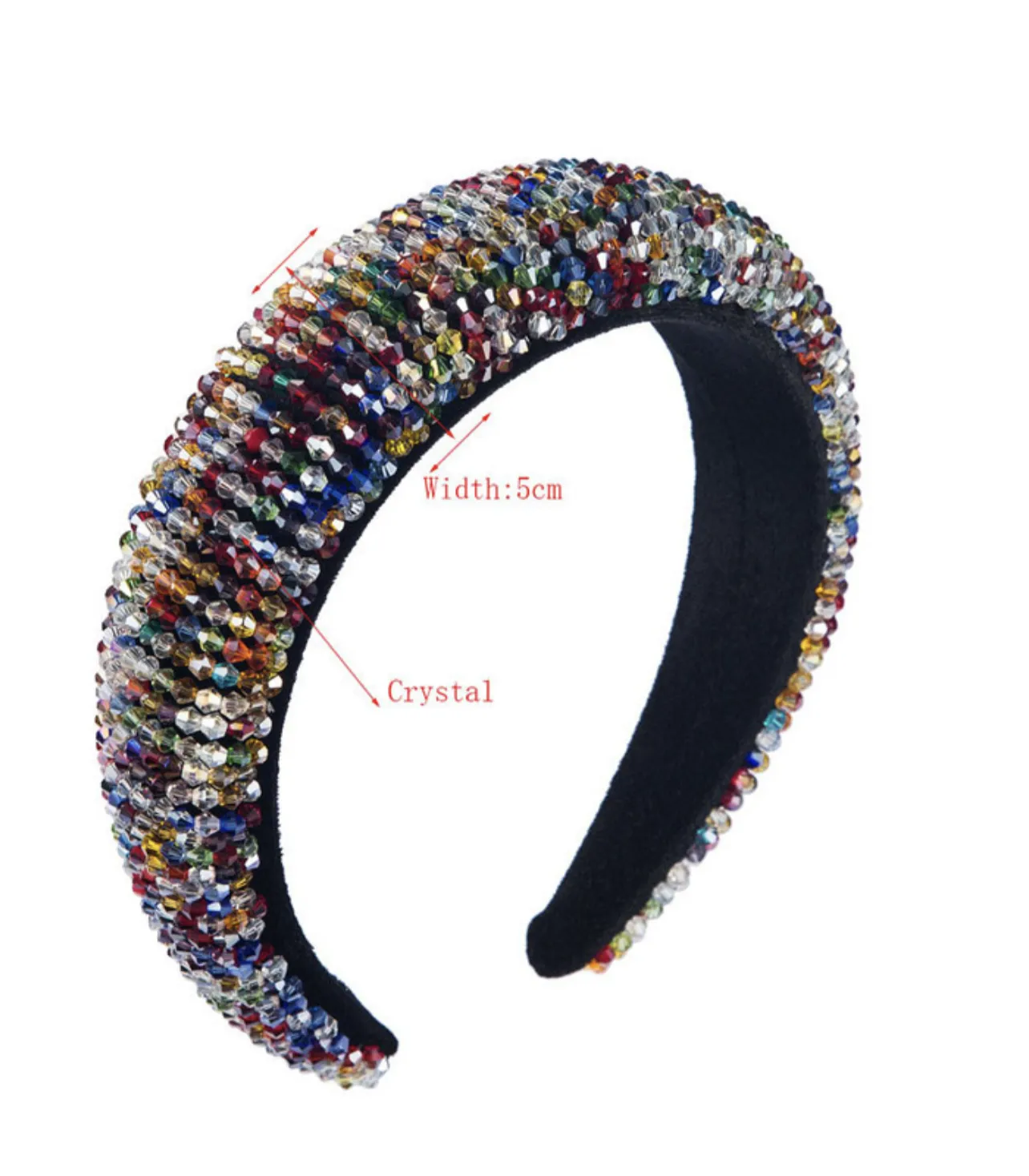 Handmade crystal headband