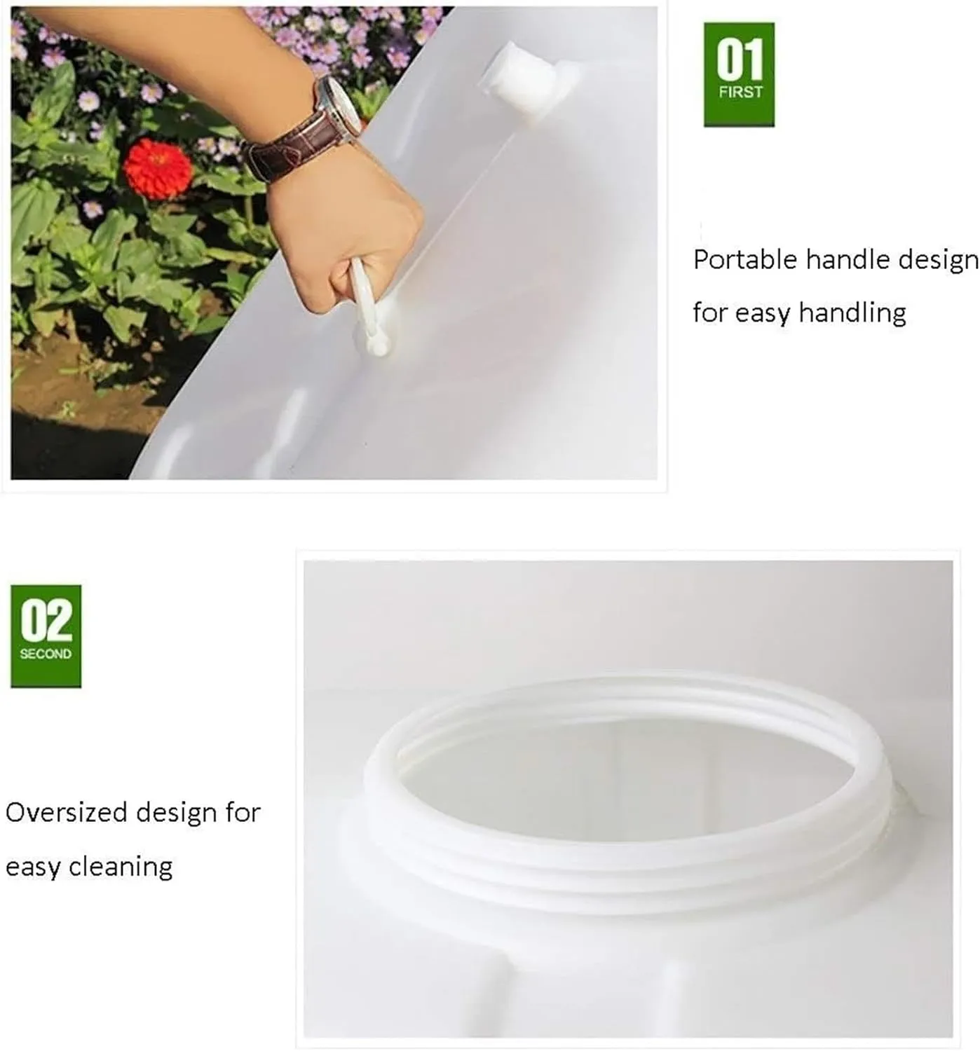 HDPE Water Storage Tank Large Rectangular Horizontal Water Storage Tank Water Tower Storage Tank Food Grade Thickened Large Plastic Bucket