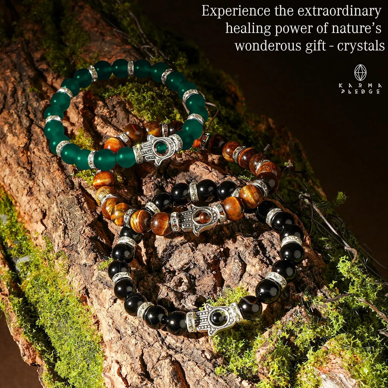 Healing Crystal Bracelets for Men & Women, Spiritual, Positive Energy & Balance, Handmade 6mm Crystal Beads Bracelets