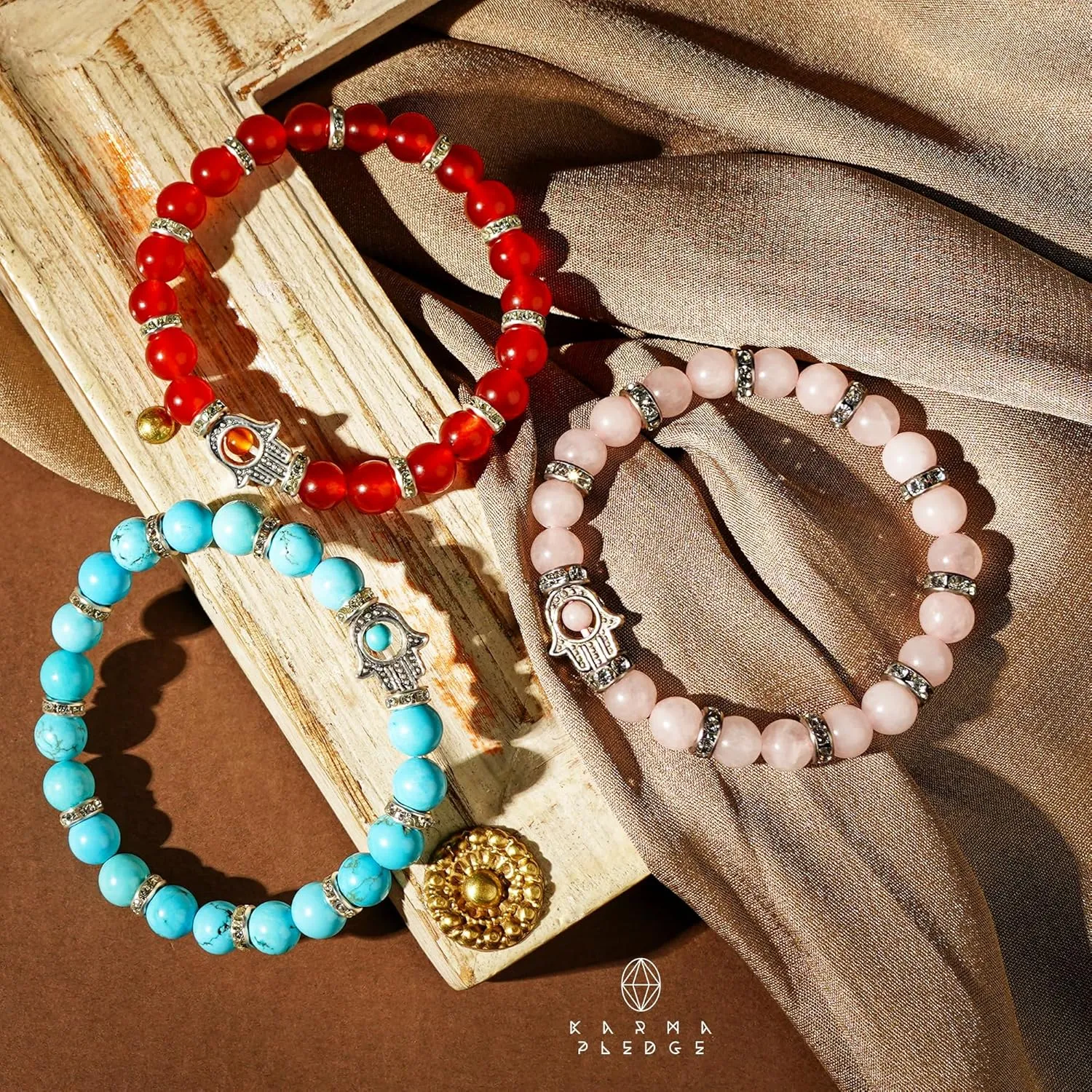 Healing Crystal Bracelets for Men & Women, Spiritual, Positive Energy & Balance, Handmade 6mm Crystal Beads Bracelets