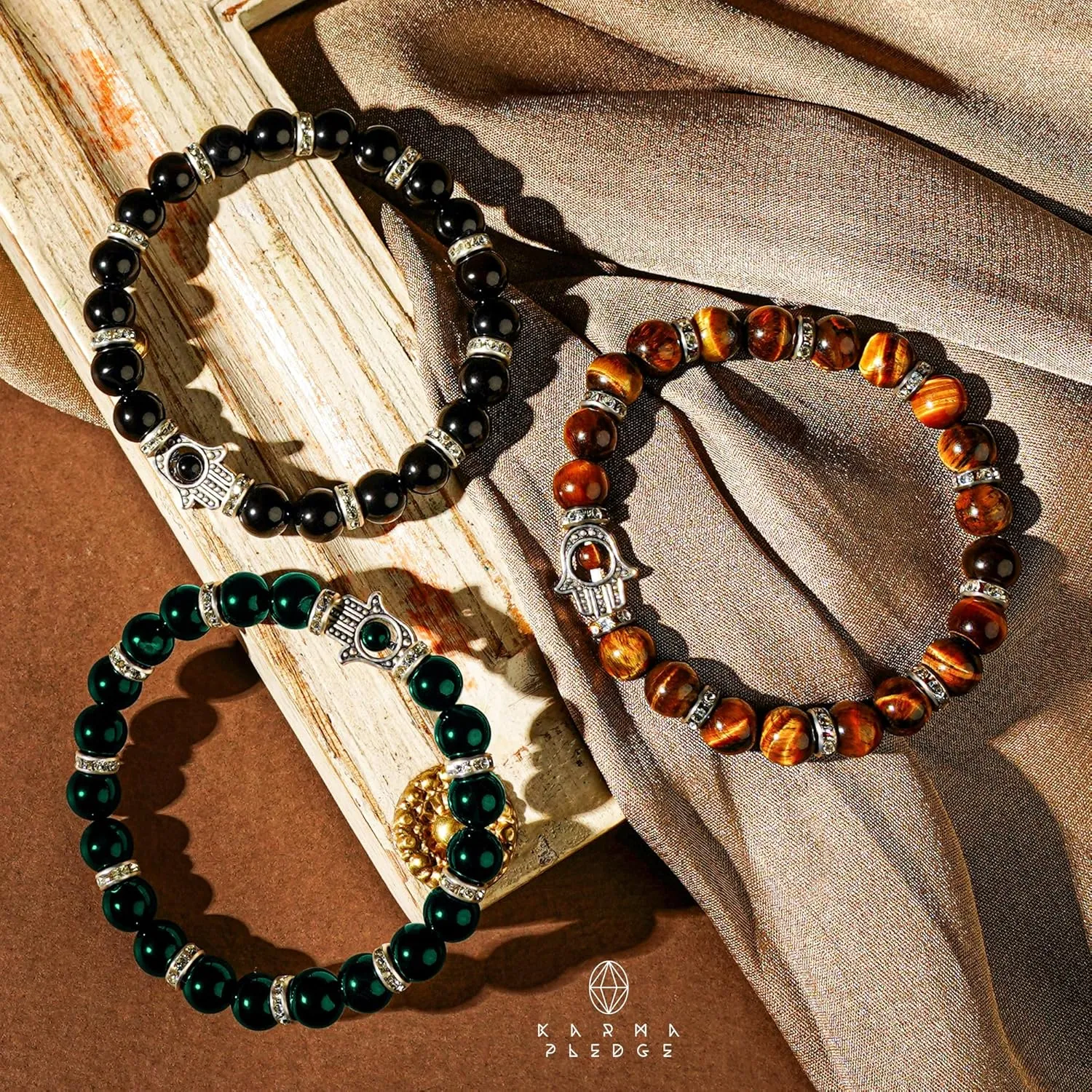 Healing Crystal Bracelets for Men & Women, Spiritual, Positive Energy & Balance, Handmade 6mm Crystal Beads Bracelets