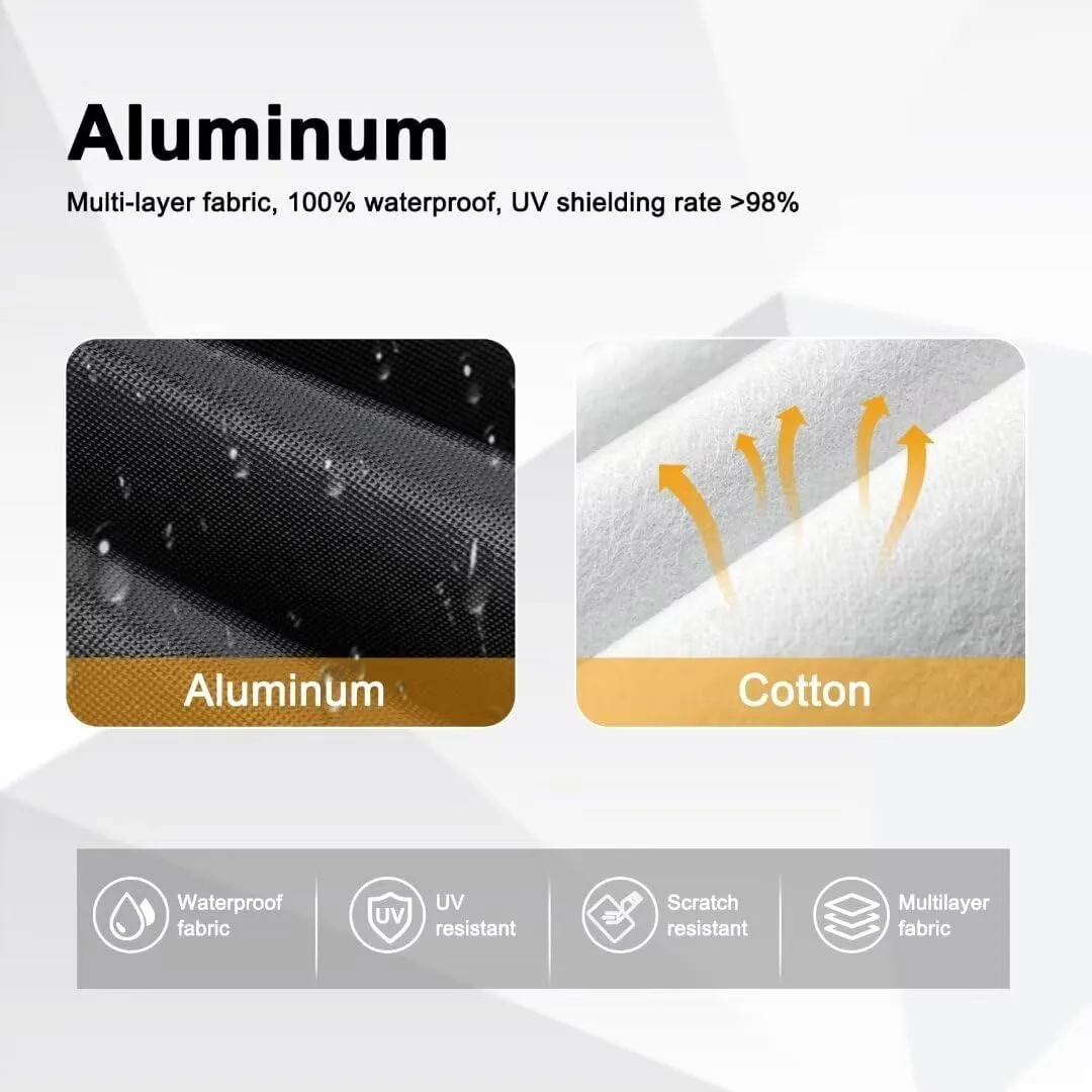 Heavy Duty Sedan Car Cover Custom Fit Lexus IS250 IS300 IS350 IS200t IS300h (2005-2025), Car Covers for Automobiles Waterproof All Weather, Outdoor Full Exterior Covers with Zipper and Cotton. Black