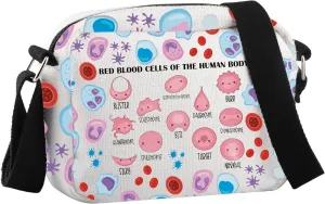 Hematology Gift Red Blood Cells of the Human Body Crossbody Bag Red Blood Cell Gift