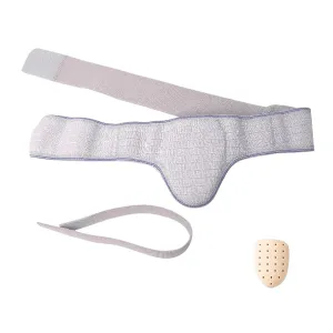 Hernia Belt for Single Inguinal, Comfort Truss Hernia Belt for Men Inguinal, with High Elastic Padded Bag, Fit Discreet Under Clothing, for Men, Women(Gray,Large)