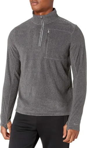 HI-TEC Men's Rogers Striped Sweater Thermo-Fleece Quarter Zip Jacket