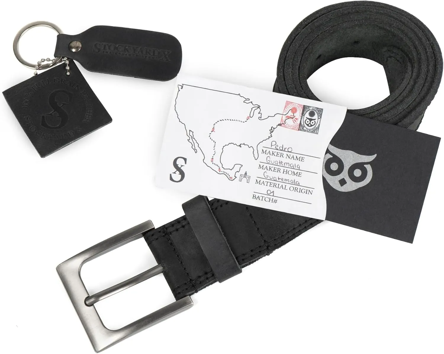 Hide & Drink Rugged Full Grain Leather Belt - Durable Men's Belt for Jeans, Western, Casual & Dress, Mens Belts for Men