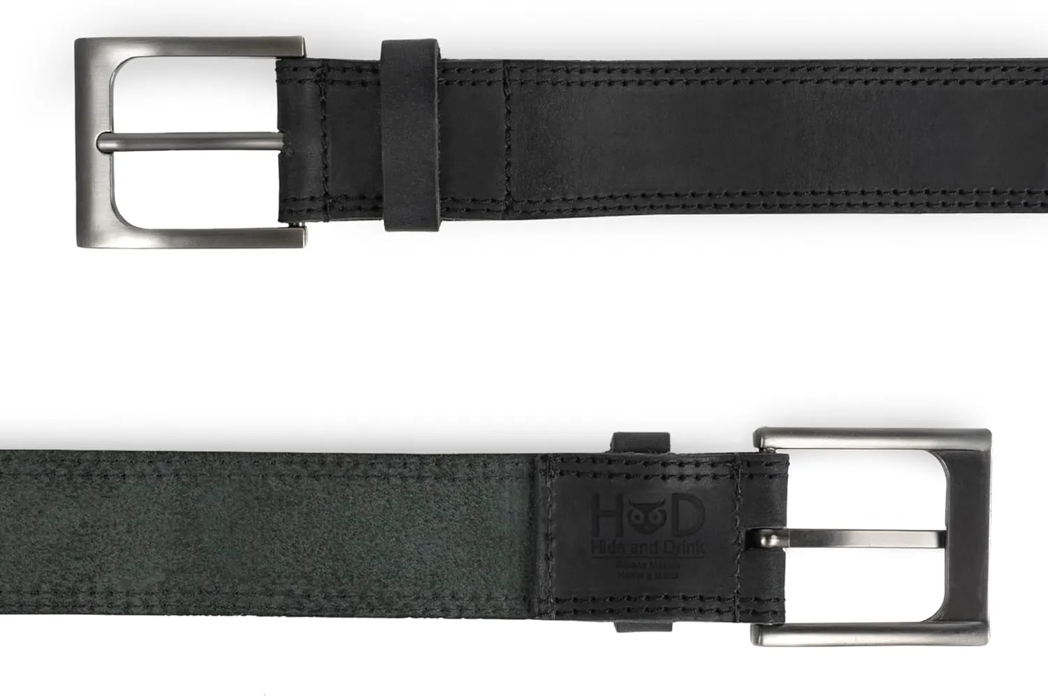Hide & Drink Rugged Full Grain Leather Belt - Durable Men's Belt for Jeans, Western, Casual & Dress, Mens Belts for Men