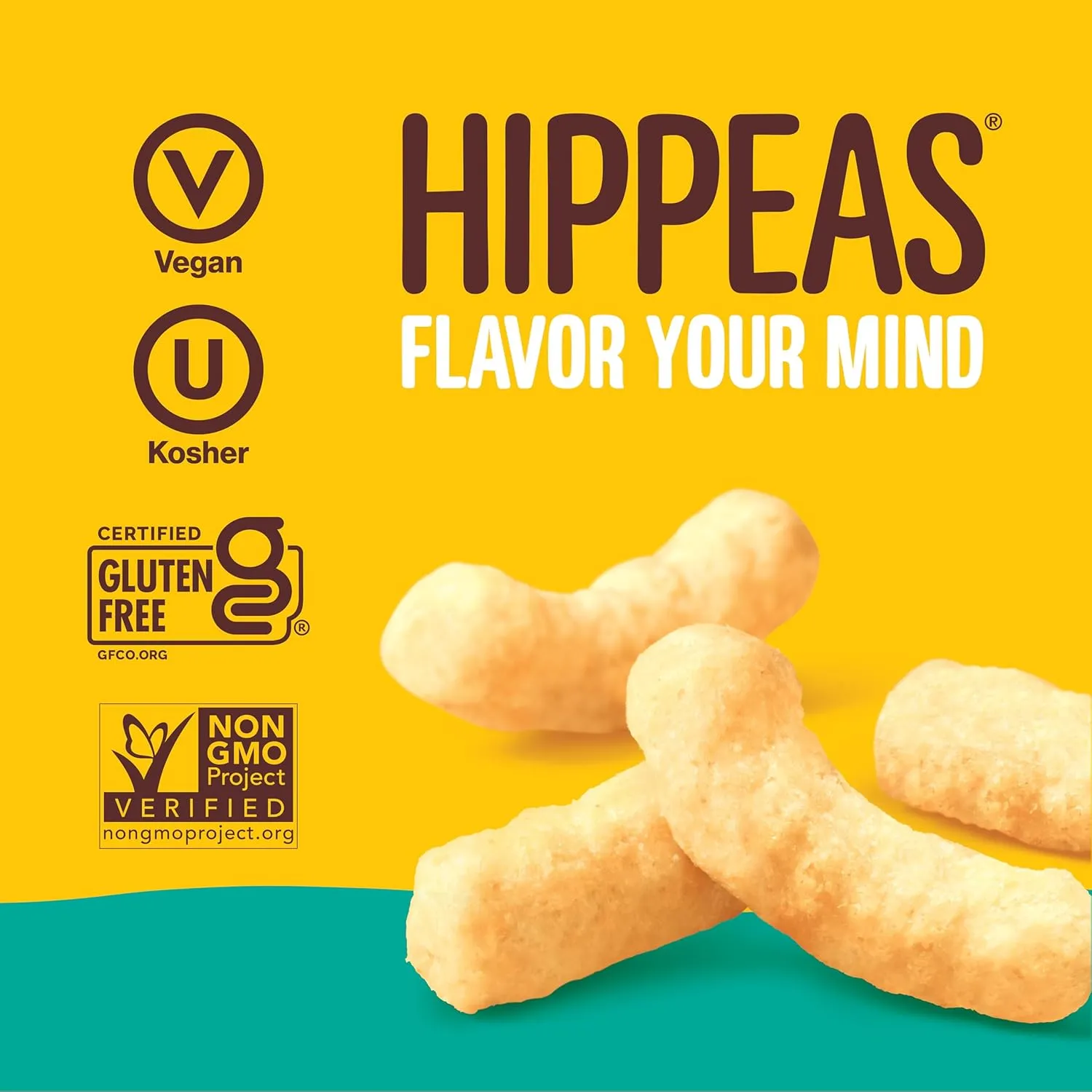 Hippeas Chickpea Puffs, Flavor Blast: White Cheddar Explosion, 0.75 Ounce (Pack of 18), 3g Protein, 2g Fiber, Vegan, Gluten-Free, Crunchy, Plant Protein Snacks