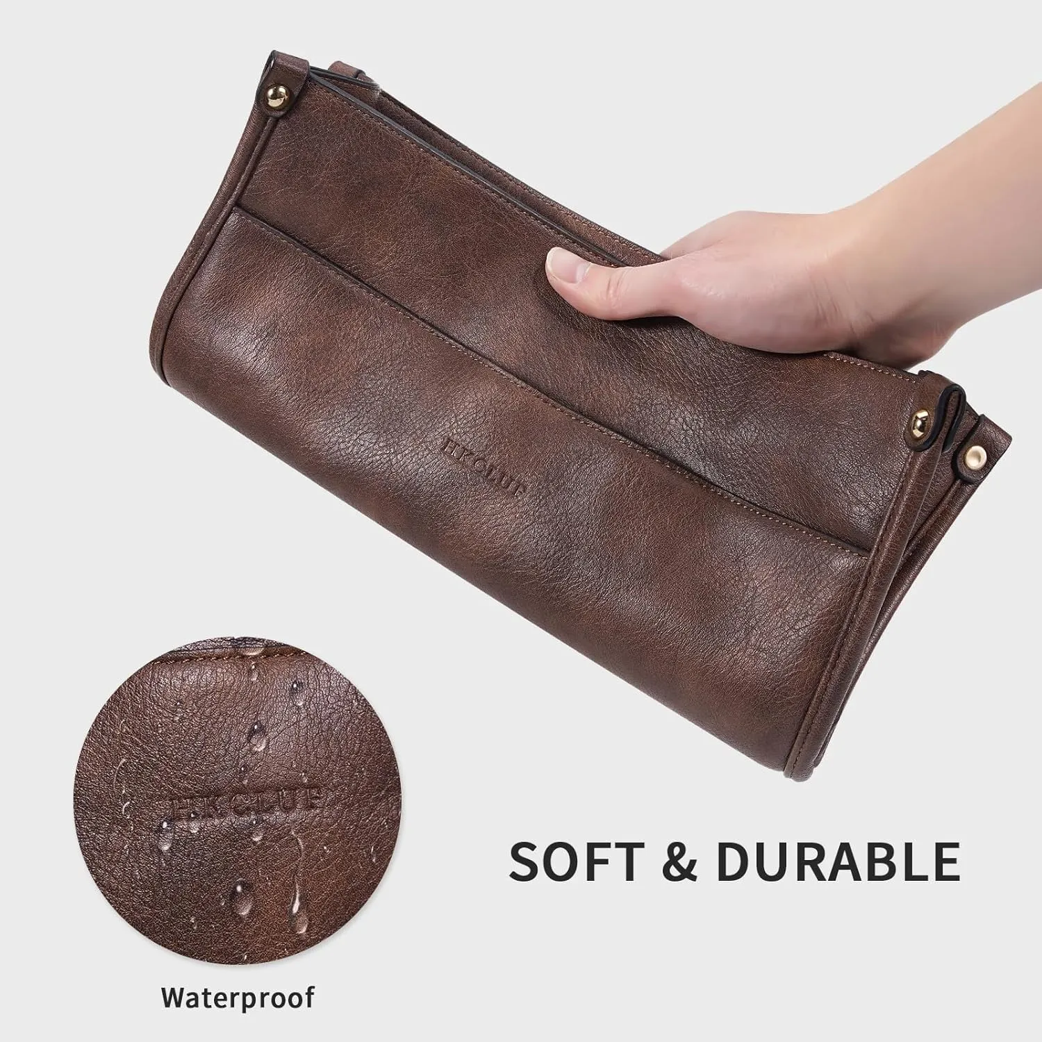 HKCLUF Crossbody Bags for Women Trendy Vegan Leather Hobo Handbags With 2PCS Adjustable Guitar Strap Shoulder Bucket Bags