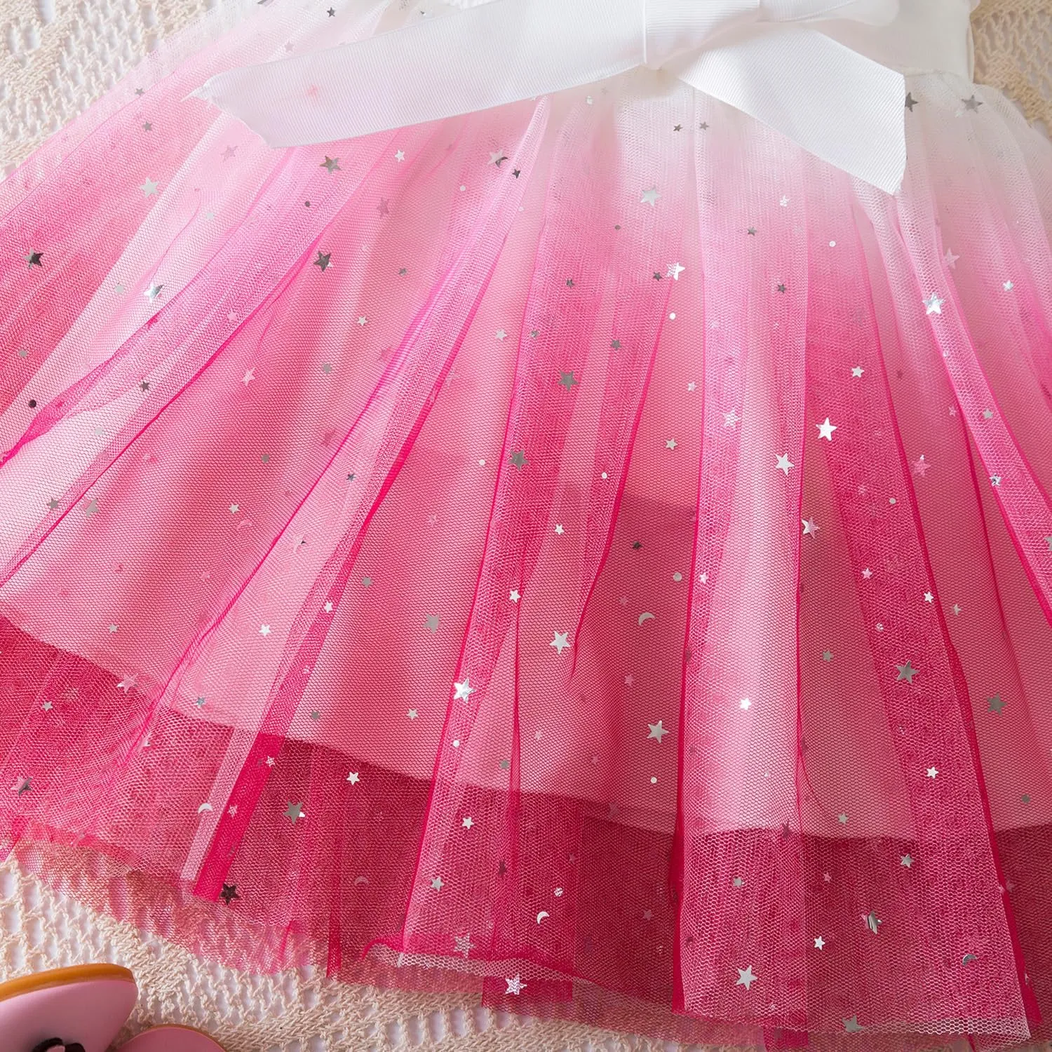 HNXDYY Toddler Baby Girl Princess Dress Tutu Summer Tulle Casual Dresses