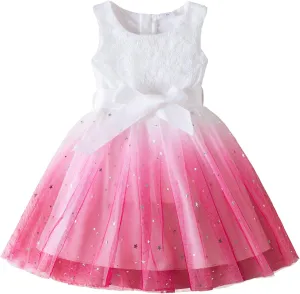 HNXDYY Toddler Baby Girl Princess Dress Tutu Summer Tulle Casual Dresses