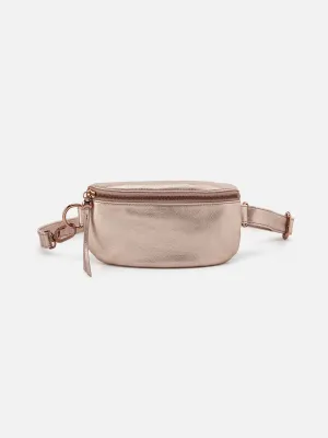 HOBO Fern Belt Bag: Metallic Leather