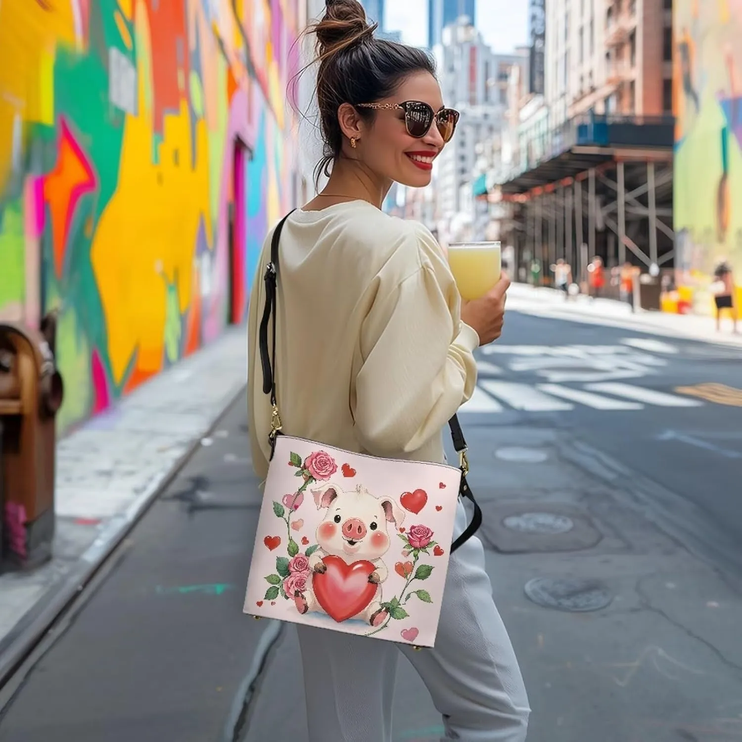 HUGS IDEA Hoho Bag for Women Crossbody Purse Leather Handbags Laides Shoulder Bags