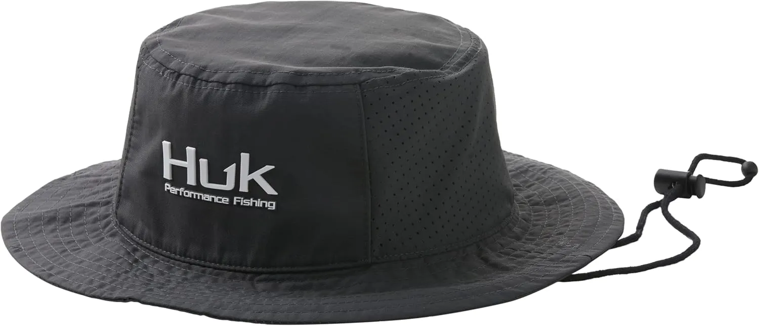 HUK Men's Performace Bucket Fishing Hat UPF 30  Sun Protection
