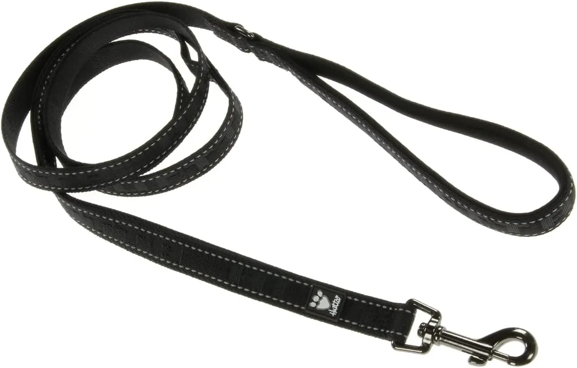 Hurtta - Dog Leash Reflective - Black 180 cm - 1 Piece