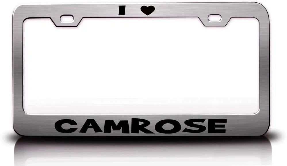 I Love CAMROSE Canada World Cities Metal Car SUV Truck License Plate Frame Ch p15