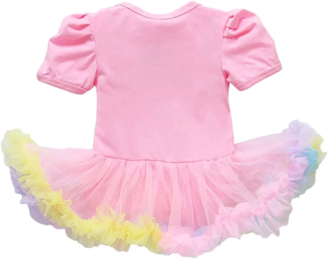 IBTOM CASTLE 3pcs/4pcs Baby Girls 1st Easter Bunny Tutu Dress Headband Leggings Shoes Outfits Bodysuit Princess Costume